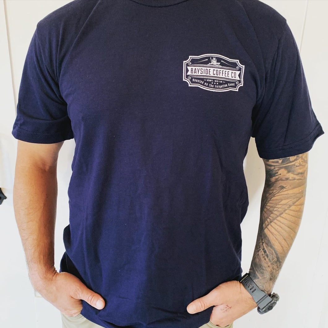 Bayside Coffee Co T Shirt (navy)