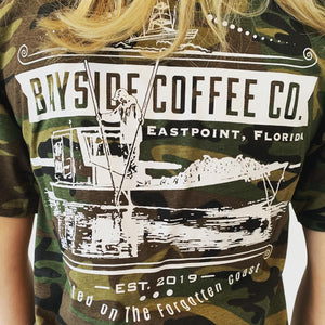 Bayside Coffee Co. T Shirt (camo)